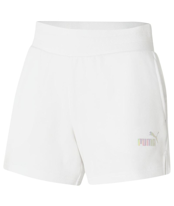 Pantalon Femme Puma Essentials Nova Shine Blanc