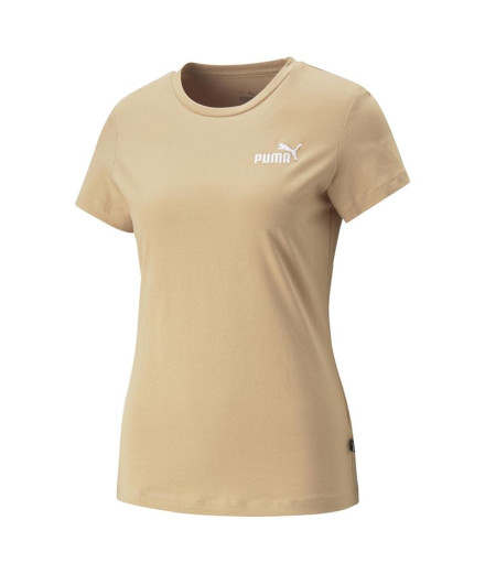 T-Shirt Puma Essentials+ Embroidery para mulher Dusty Tan