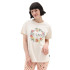 T-shirt Vans Grinalda de flores Bff Tee-B Bege para mulher