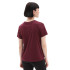 T-Shirt Vans Lock Box Crew-B Maroon Mulher