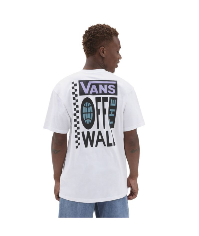T-Shirt Vans Global Stack-B Hommes Blanc