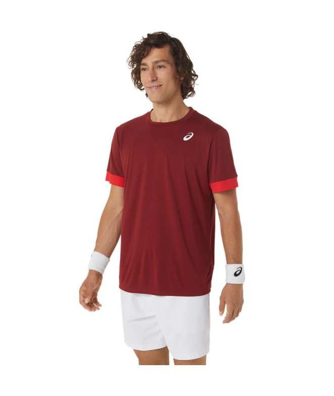Camiseta de Tenis ASICS Court Hombre Granate