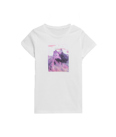 T-shirt 4F TSD060 Femme Blanc
