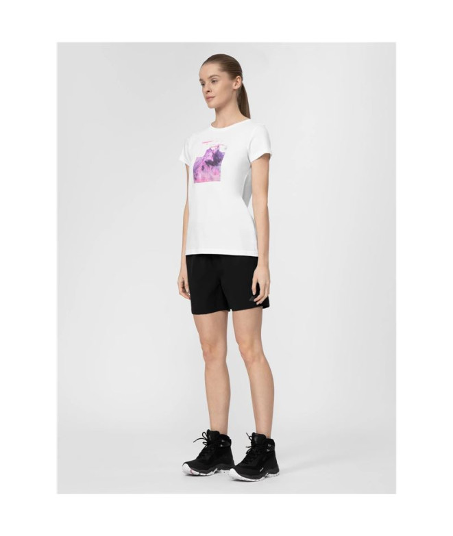 Camiseta 4F TSD060 Mujer White