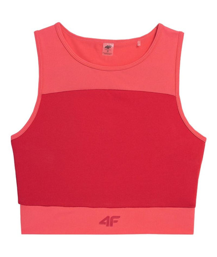 Top de treino 4F TSDF015 Vermelho para mulher