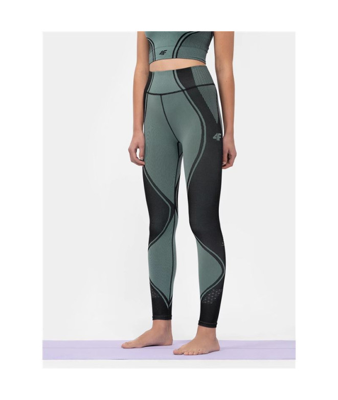 Leggings de yoga 4F Preto funcional Mulher