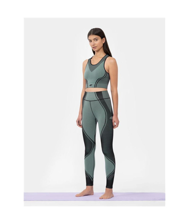 Leggings de yoga 4F Preto funcional Mulher