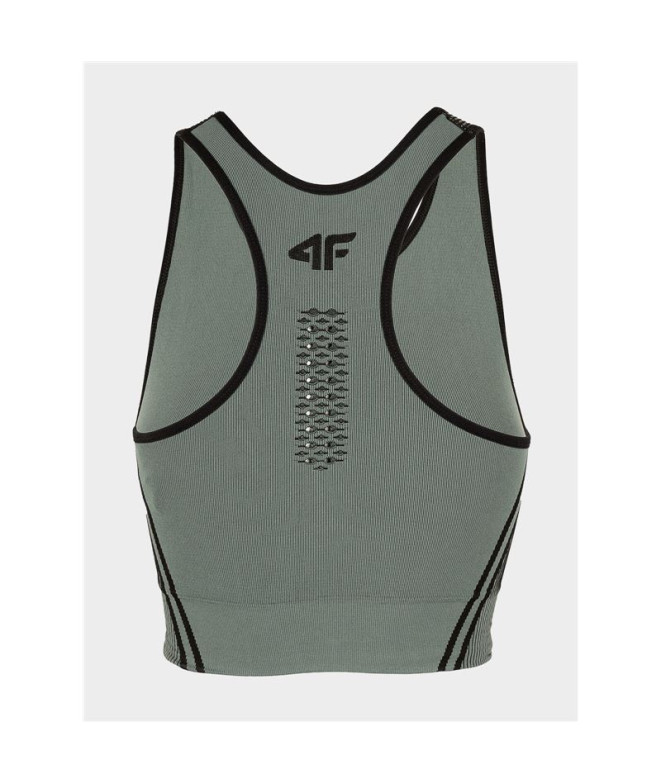 Sutiã esportivo de yoga 4F preto Mulher