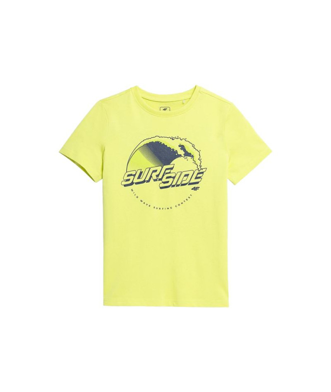 Camiseta 4F JTSM012 Niño Yellow