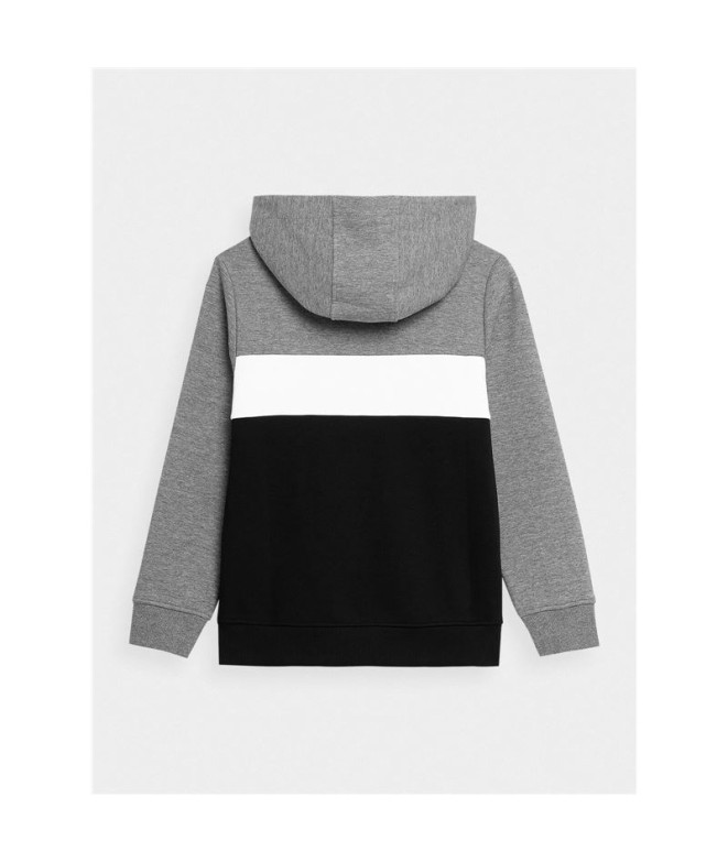 Sweatshirt 4F JBLM003 Rapaz cinzento