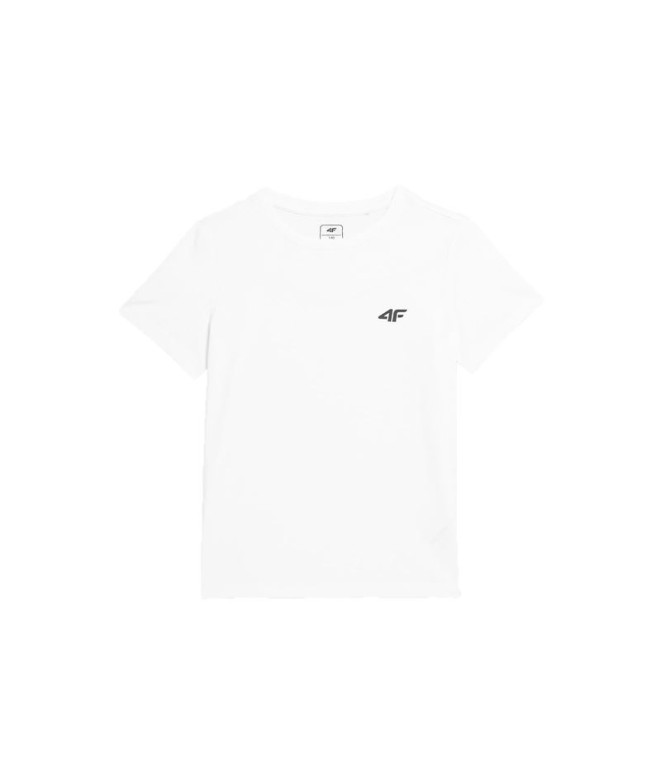 Camiseta 4F JTSD001 Niña blanco