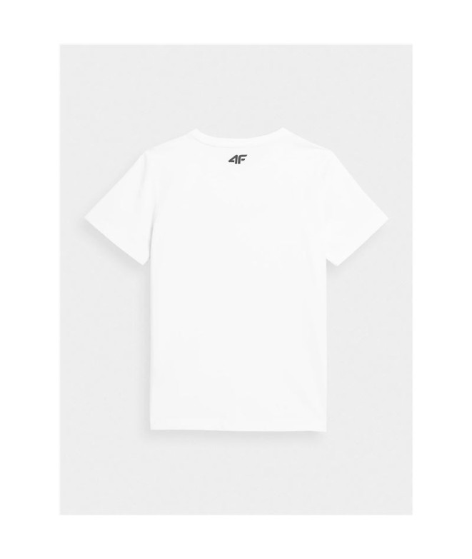 Camiseta 4F JTSD001 Niña blanco