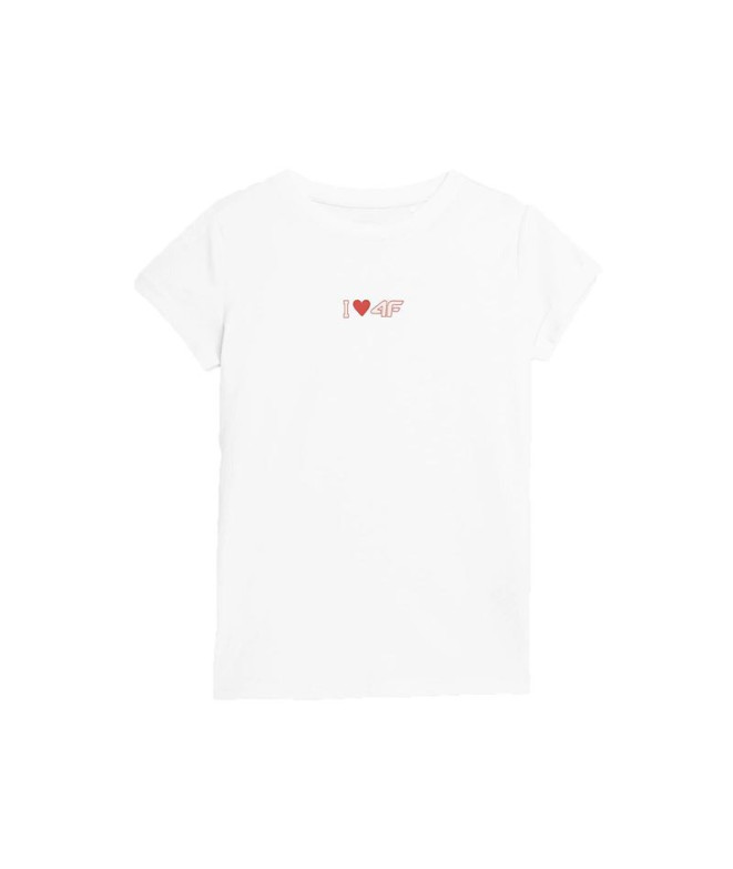 T-shirt 4F JTSD005 Girl blanc