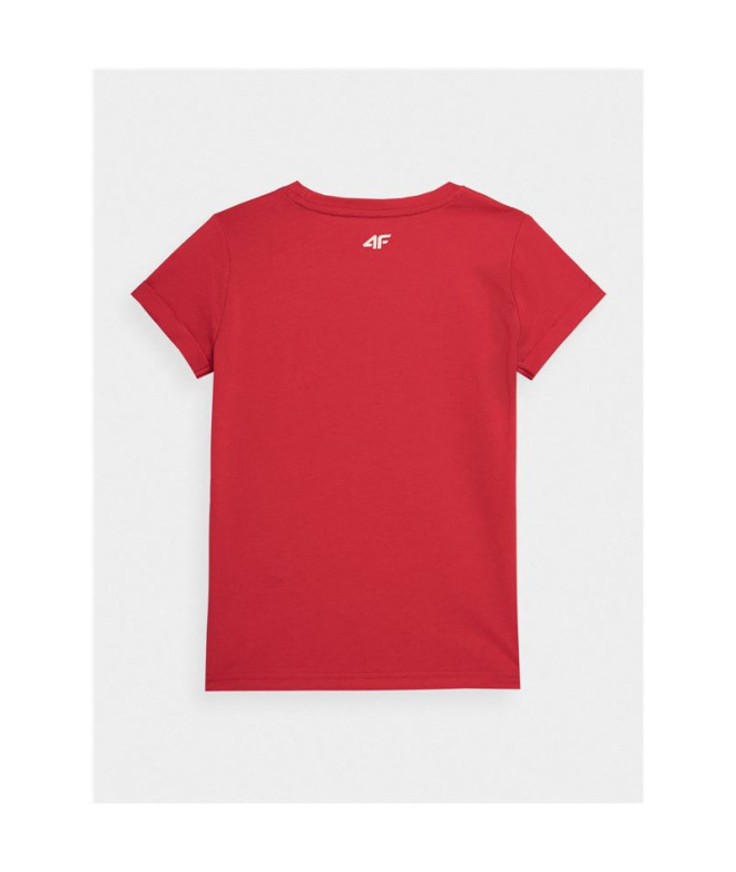 Camiseta 4F rojo Niña