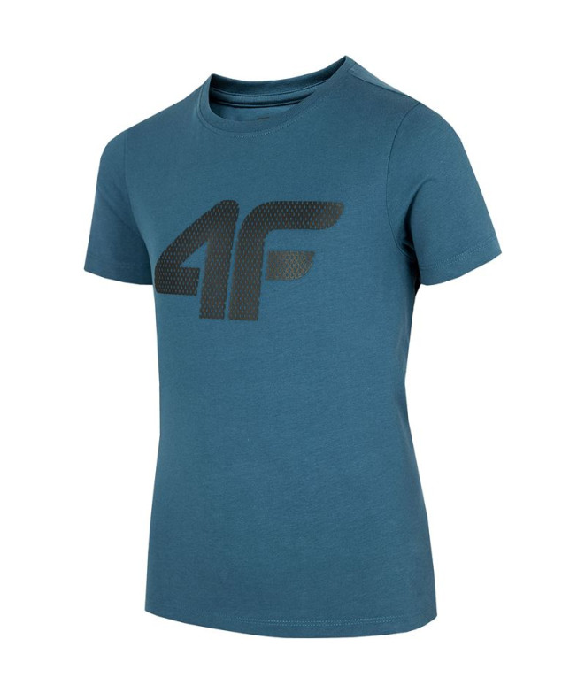 T-shirt 4F Melange Azul Rapaz