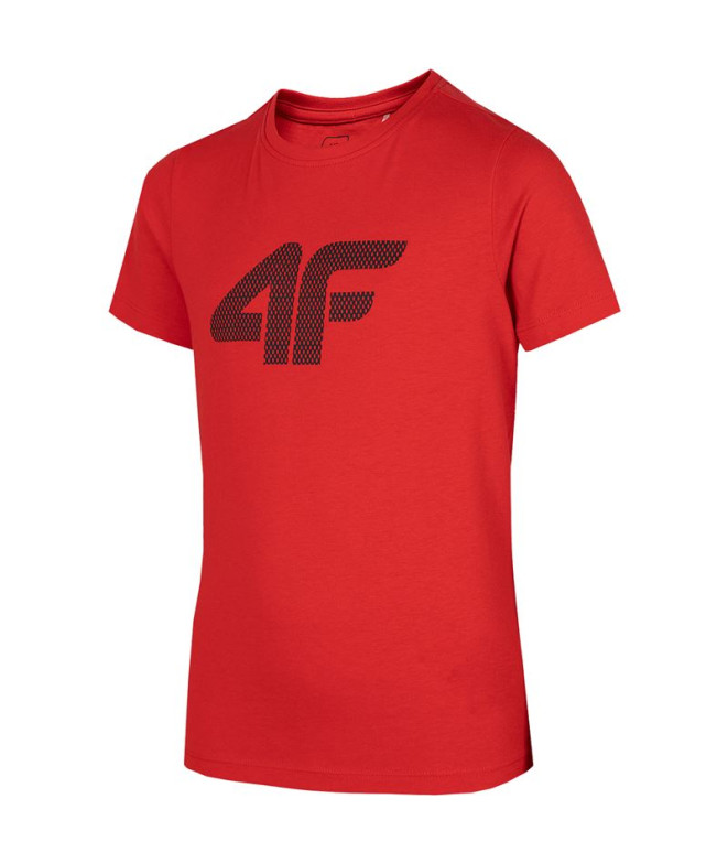 T-shirt 4F Melange Vermelho Rapaz