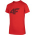 T-shirt 4F Melange Vermelho Rapaz