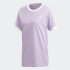 Camiseta adidas 3 bandas lilás Mulher