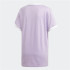 Camiseta adidas 3 bandas lilás Mulher