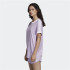 Camiseta adidas 3 bandas lilás Mulher