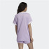 Camiseta adidas 3 bandas lilás Mulher