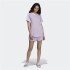 Camiseta adidas 3 bandas lilás Mulher