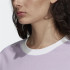 Camiseta adidas 3 bandas lilás Mulher