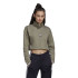 Sweat adidas Coupe verte Femme