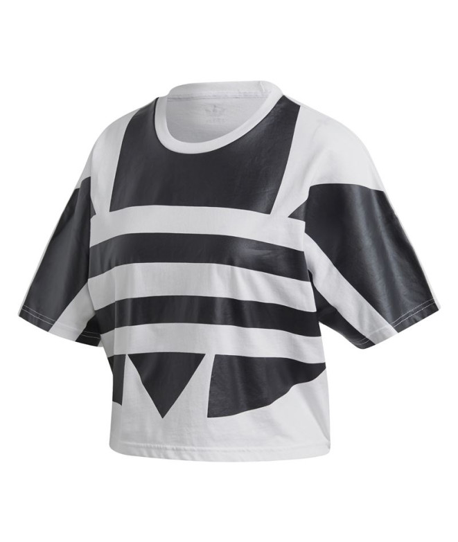 Camiseta adidas Grande logótipo branco Mulher