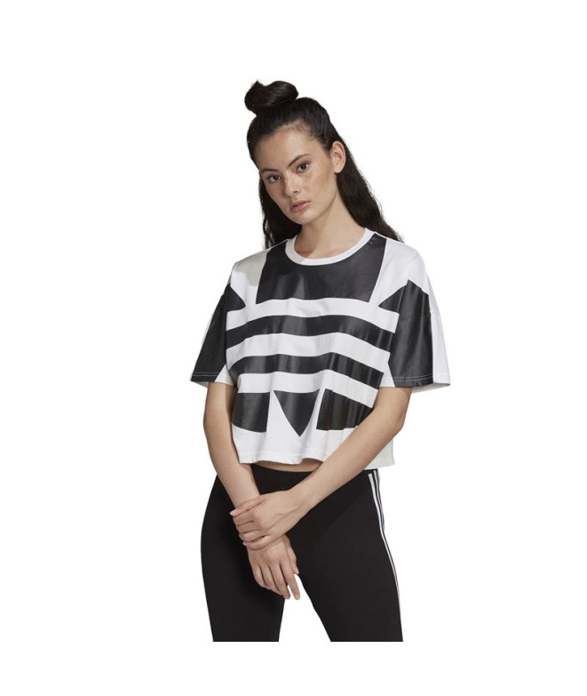Camiseta adidas Big Logo blanco Mujer