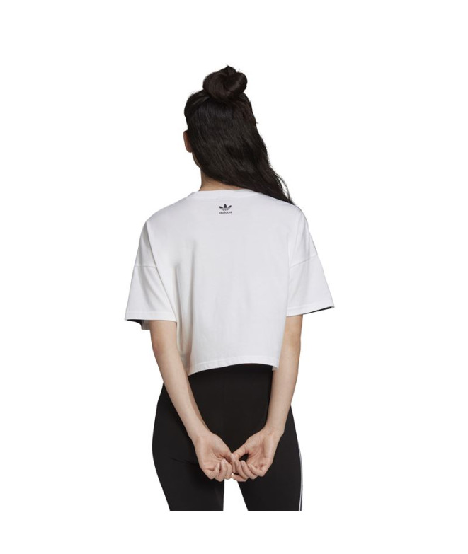 Camiseta adidas Grande logótipo branco Mulher
