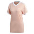 Camiseta adidas 3 riscas cor-de-rosa Mulher