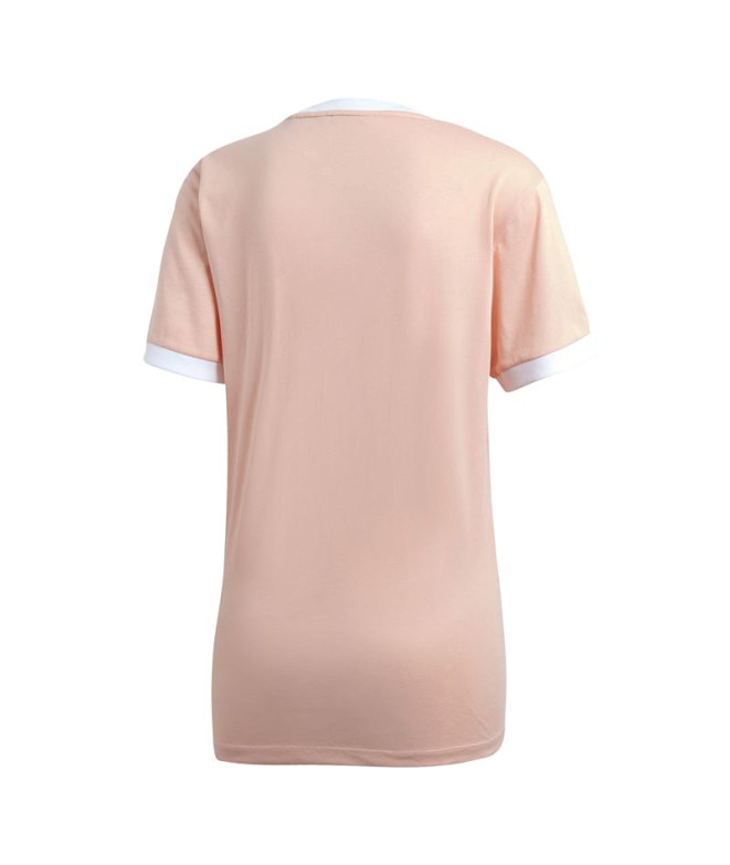 Camiseta adidas 3 Stripes Rosa Mulher