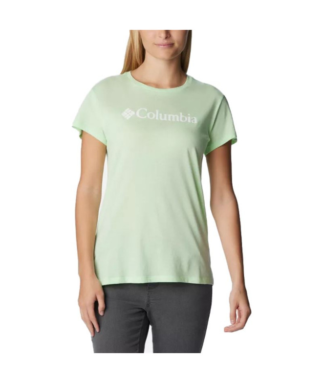 Camiseta de Montaña Columbia Trek™ Graphic Verde Mujer
