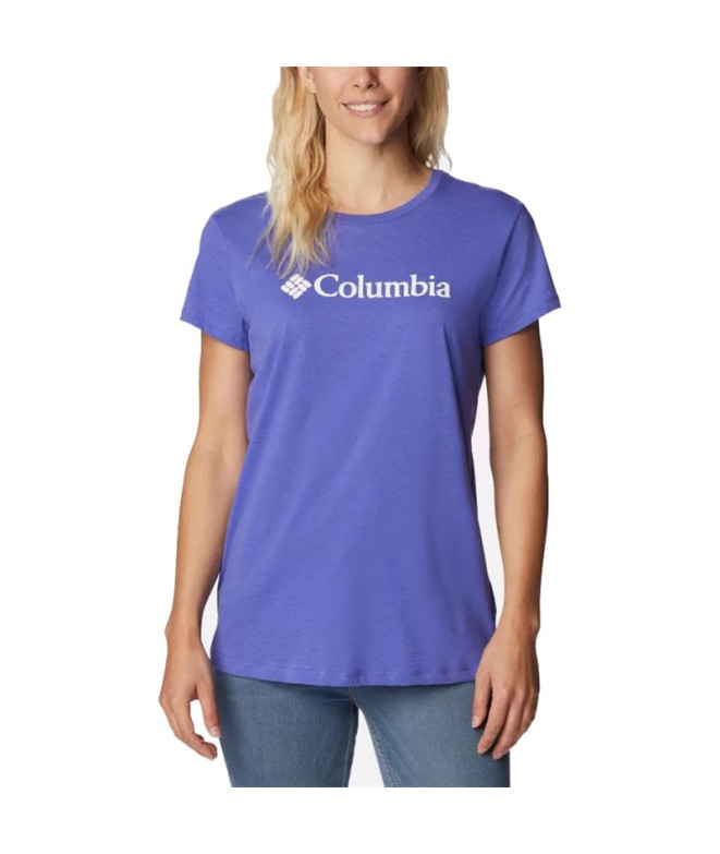 Camiseta de Montaña Columbia Trek™ Graphic Morado Mujer