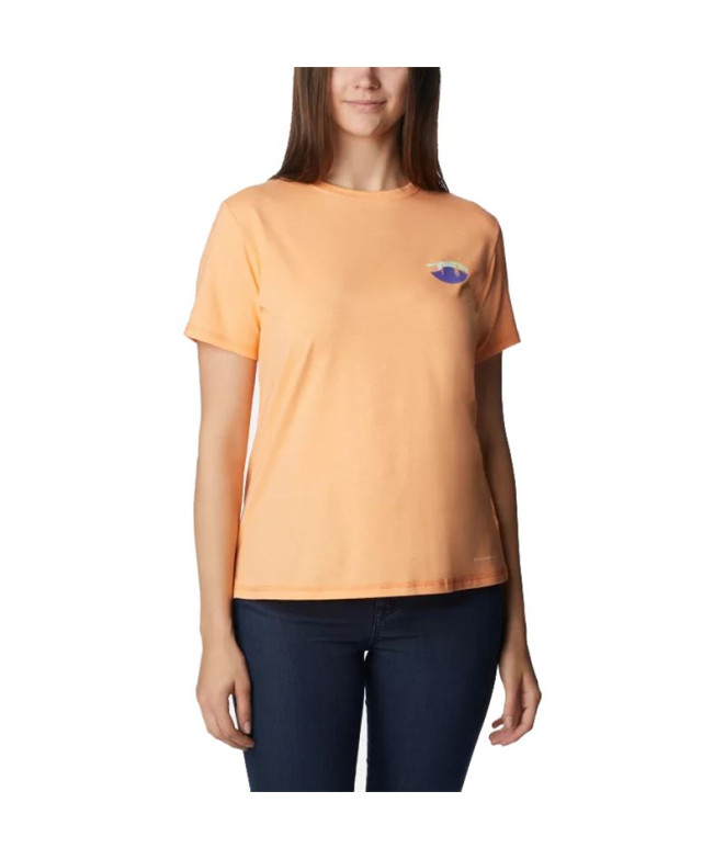 Camiseta de Trail Columbia Sun Trek™ Graphic II Naranja Mujer