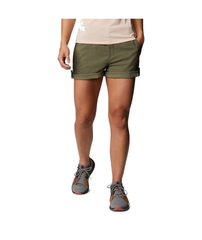 Pantalones Cortos de Montaña Columbia Firwood Camp™ Ii Verde Mujer