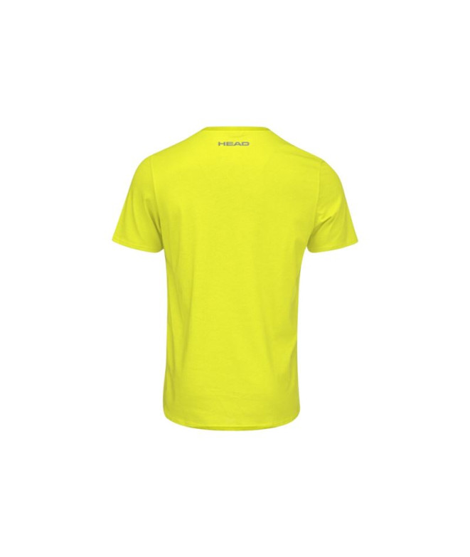 Camiseta de Tenis Head Club Basic Hombre Amarillo