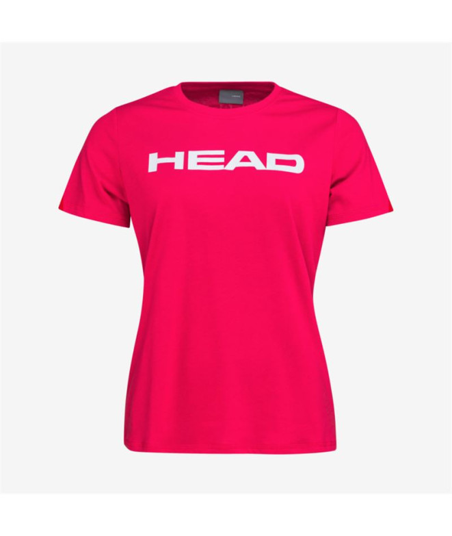 Camiseta de tenis Head Club Basics Mujer Rosa