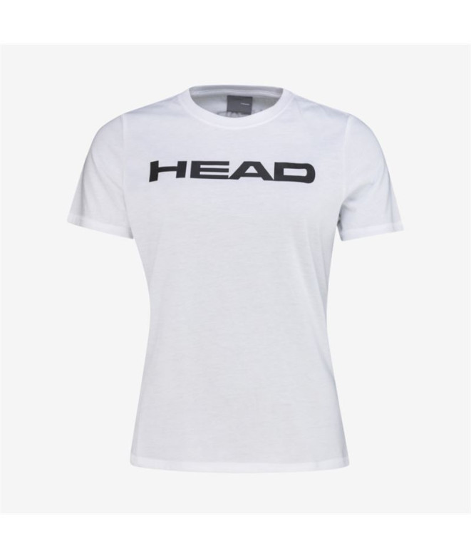Camiseta de tenis Head Club Basics Mujer Blanco