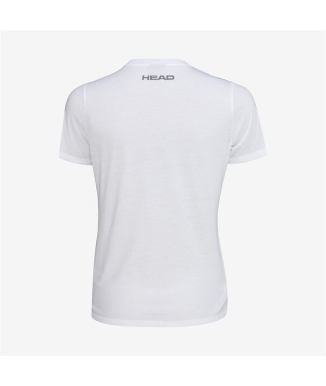 Head Club Basics Top de tennis pour femmes Blanc