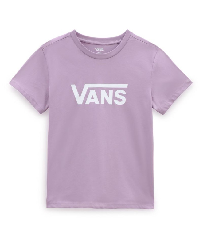 T-Shirt Vans Wm Drop V Ss Crew-B Rosa para mulher