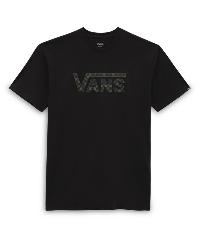 Camiseta Vans Checkered Vans-B Negro Hombre
