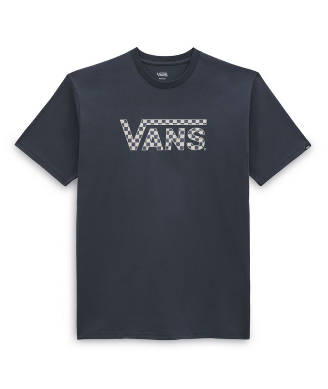 Camiseta Vans Checkered Vans-B Azul Hombre