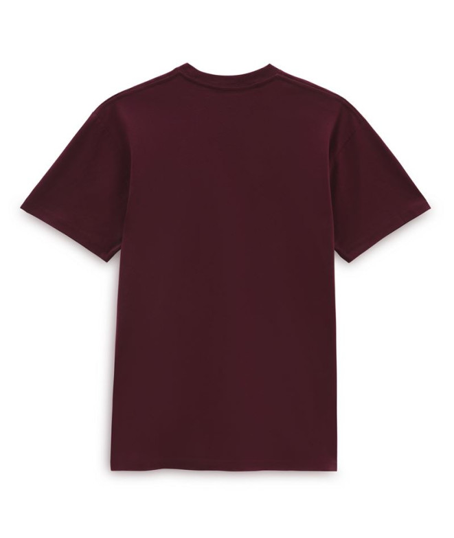 T-shirt Vans Mini Script-B Brgdy Granate Homme