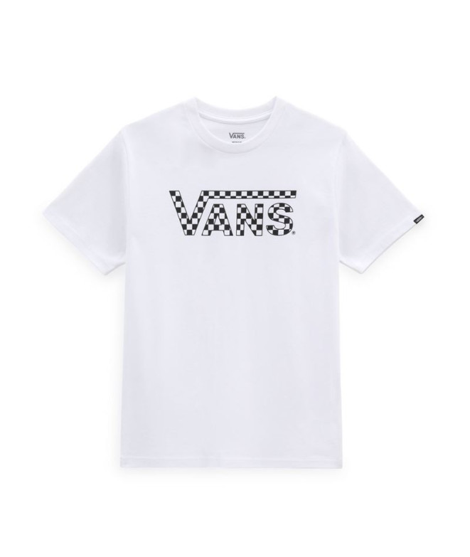T-shirt Vans à carreaux Vans-B Garçons Blancs