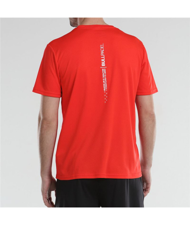 Bullpadel Afile Padel T-Shirt Men Cherry