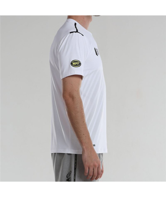 Camiseta de Pádel Bullpadel Logro Blanco Hombre