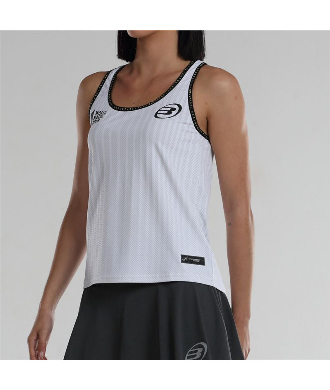 T-Shirt Padel Bullpadel Lugar Femme Blanc