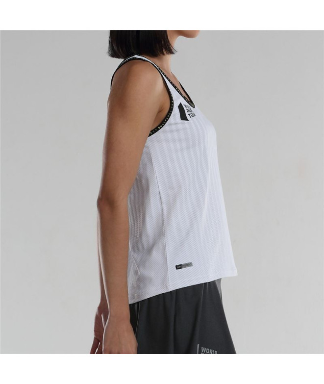 T-Shirt Padel Bullpadel Lugar Femme Blanc